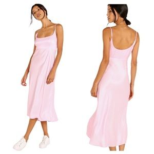 ASTR The Label Joan Dress Bubblegum Pink Medium